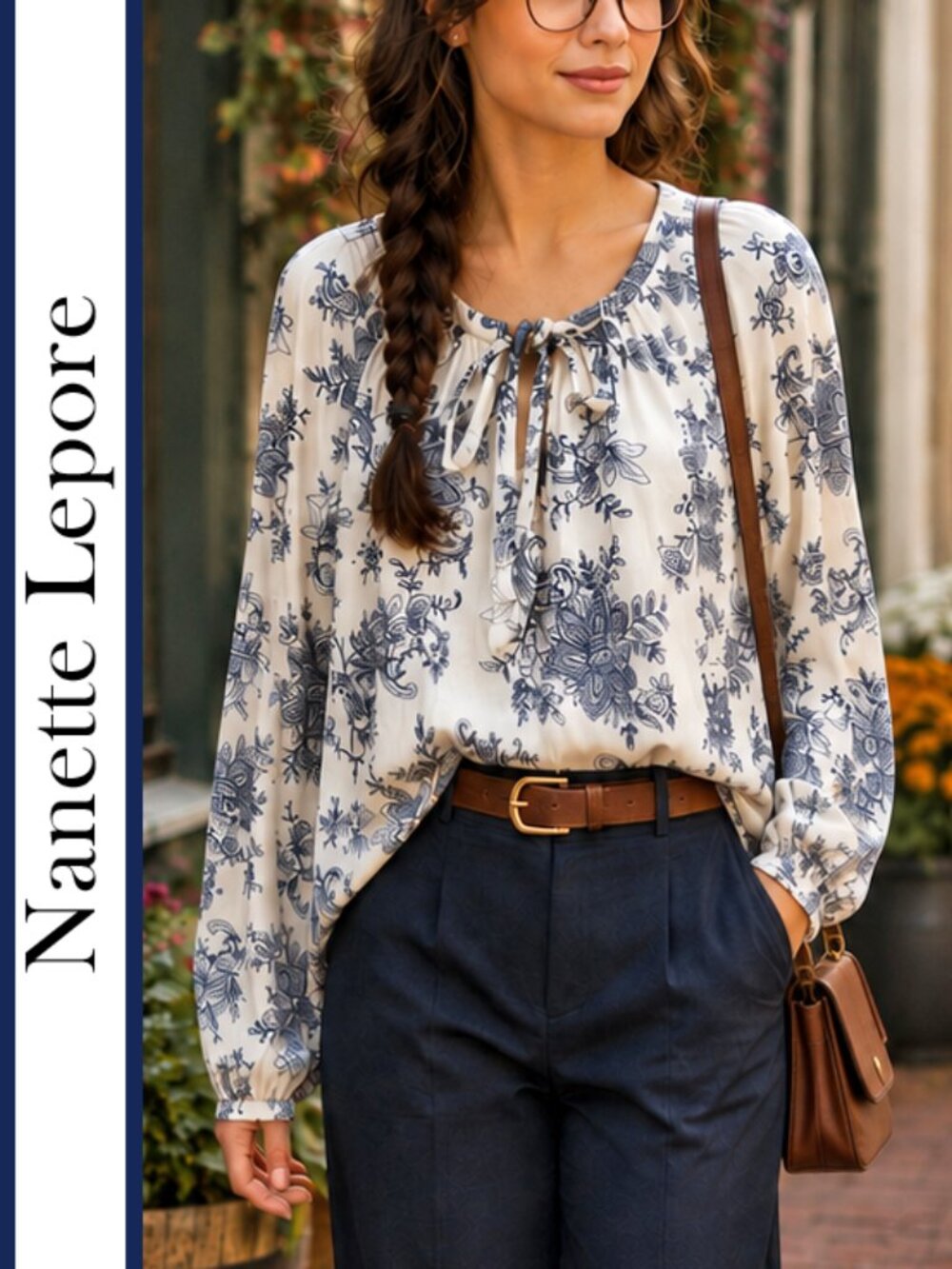 Nanette Lepore | Embroidered Peasant Top
